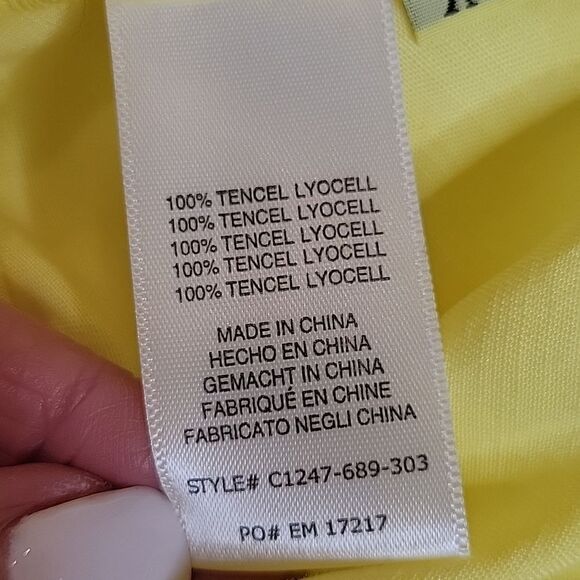 Anthropologie Cloth & Stone Yellow Tencel Tank Top Size XS - Picture 5 of 7